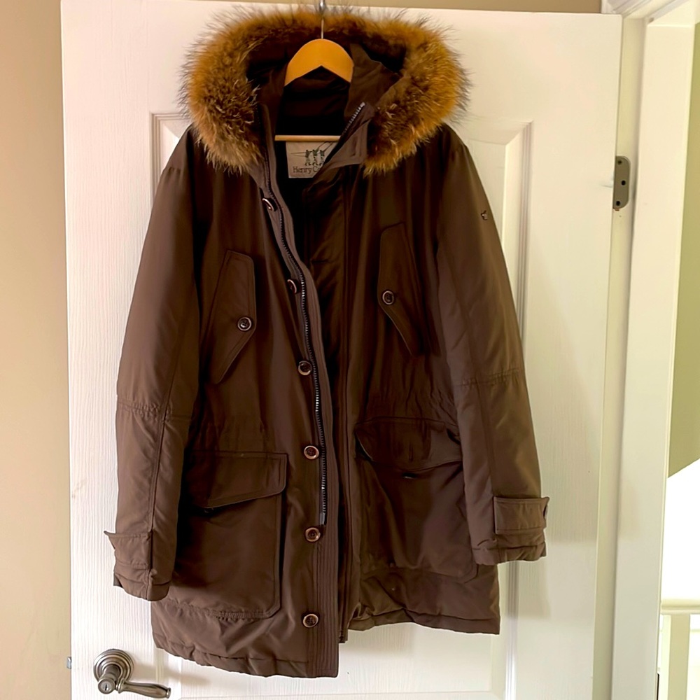 Henry Cotton’s Men’s Raccoon Parka XL